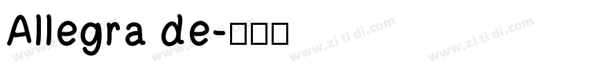 Allegra de字体转换